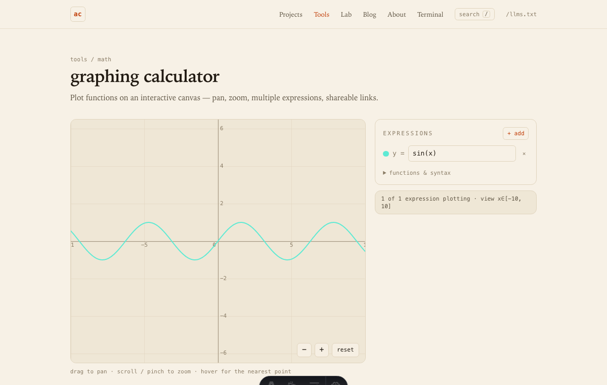 graphing calculator