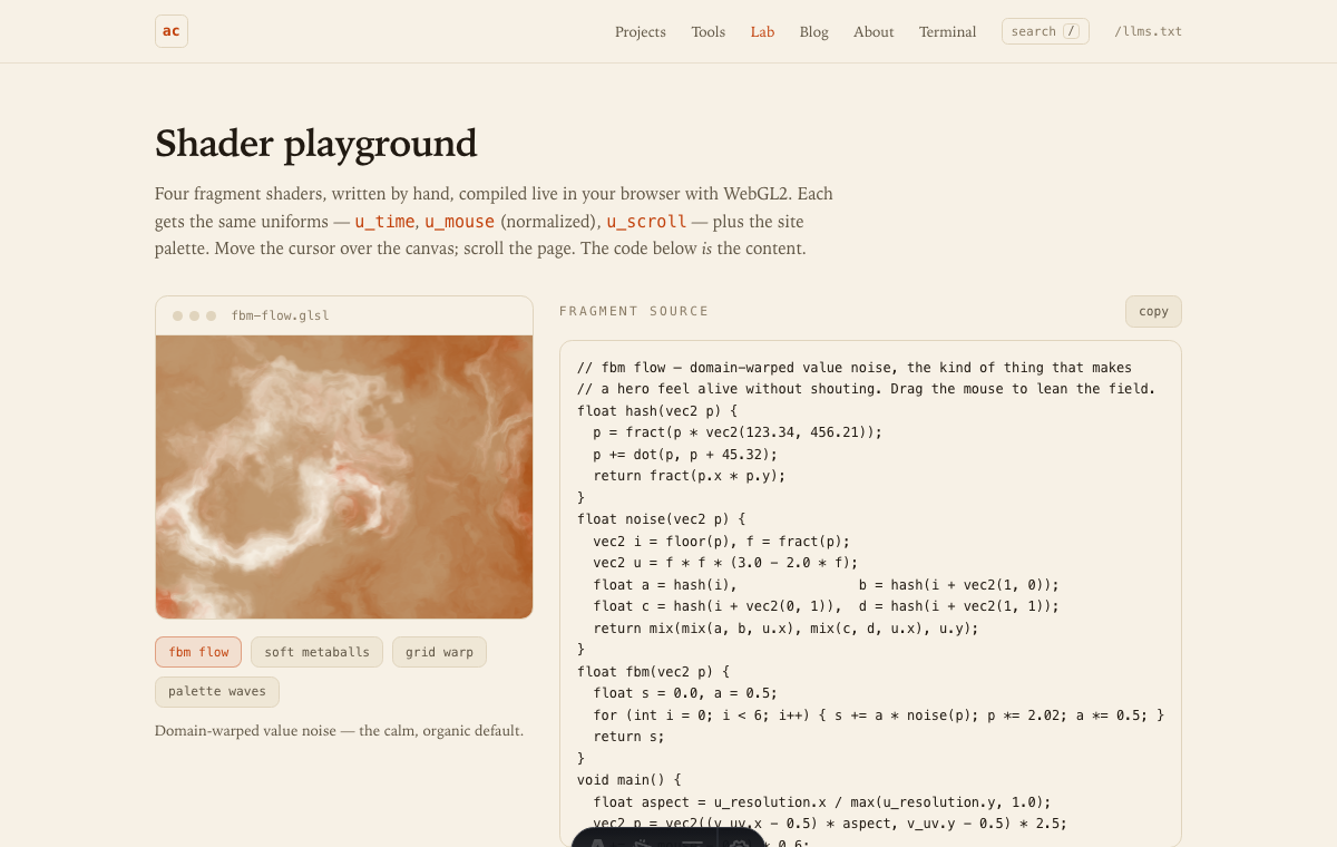 shader playground